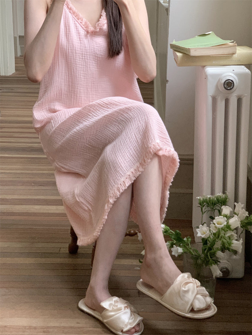 フリンジキャミワンピースパジャマ
