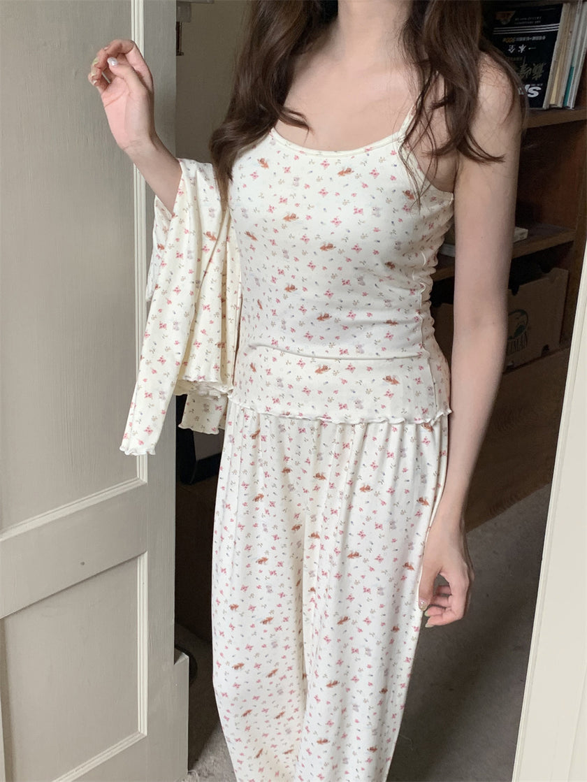 イヌネコ総柄3セットパジャマ