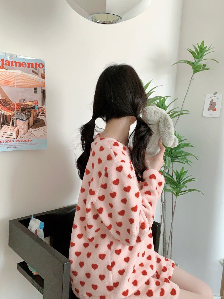 ハートボアセットアップパジャマ