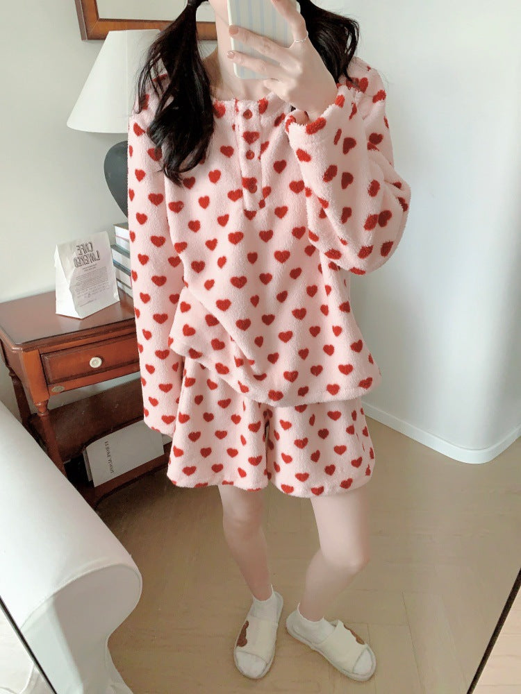 ハートボアセットアップパジャマ