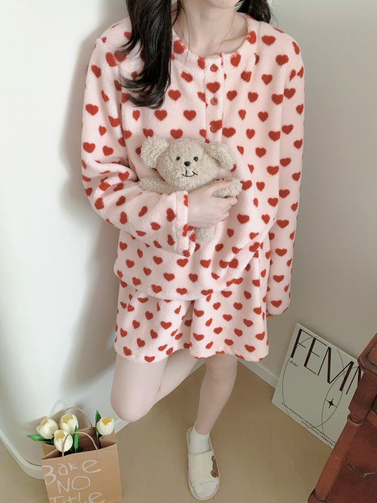 ハートボアセットアップパジャマ