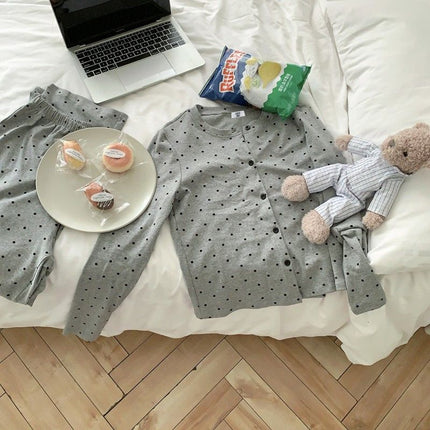 シンプルドットセットアップパジャマ