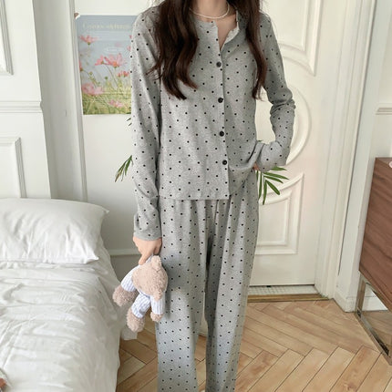 シンプルドットセットアップパジャマ