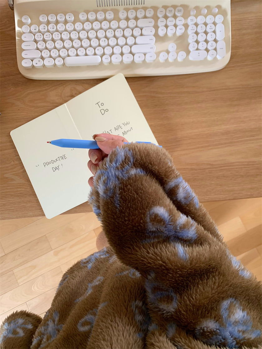 ほわふわリボン総柄パイピングセットアップパジャマ