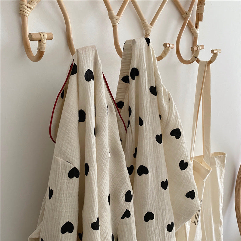 ハートドット柄セットアップパジャマ