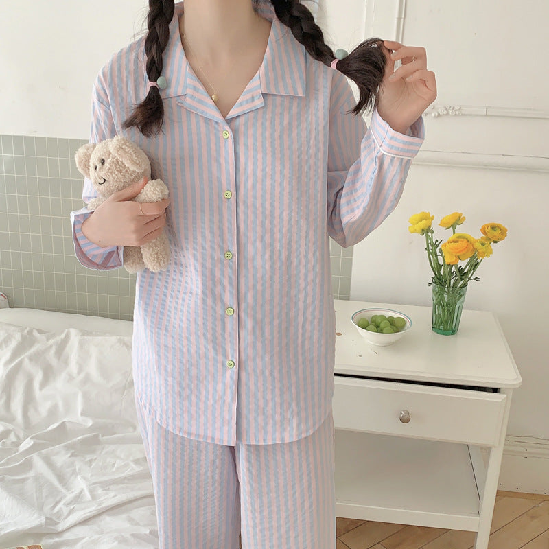 ポップカラーストライプセットアップパジャマ