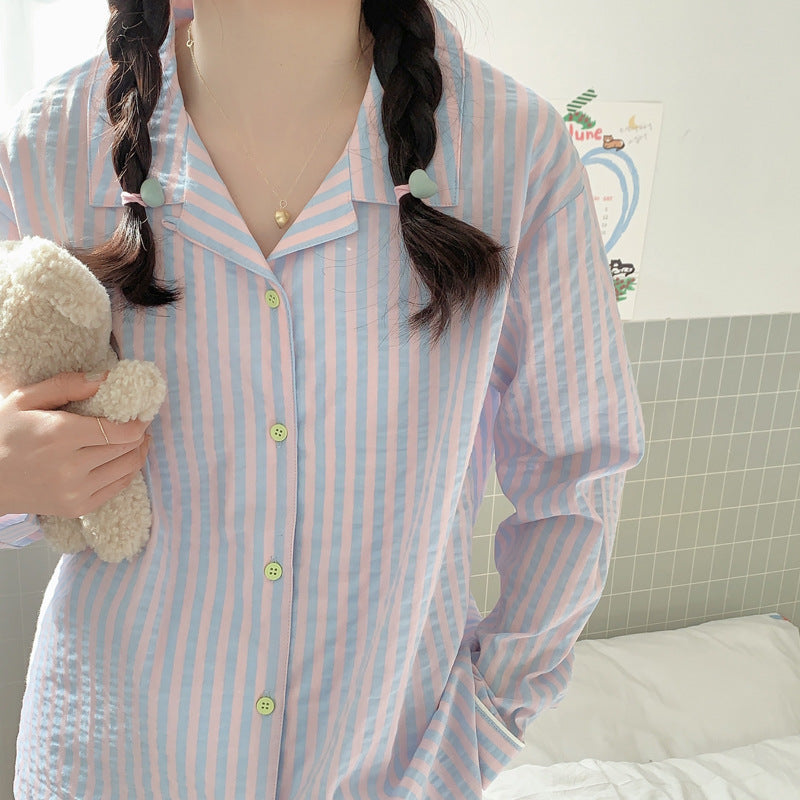 ポップカラーストライプセットアップパジャマ