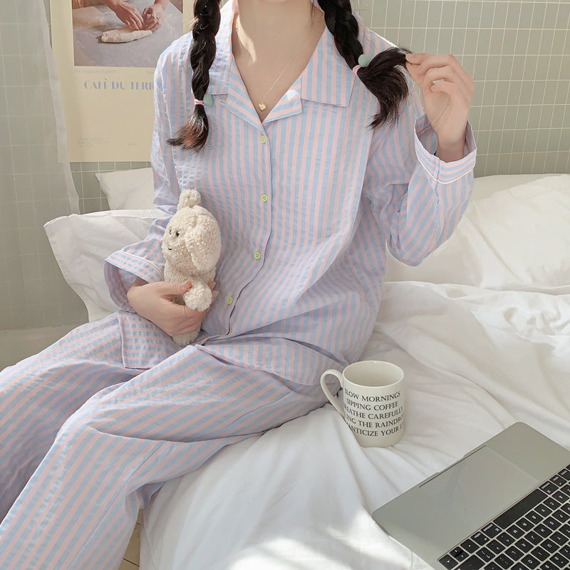 ポップカラーストライプセットアップパジャマ