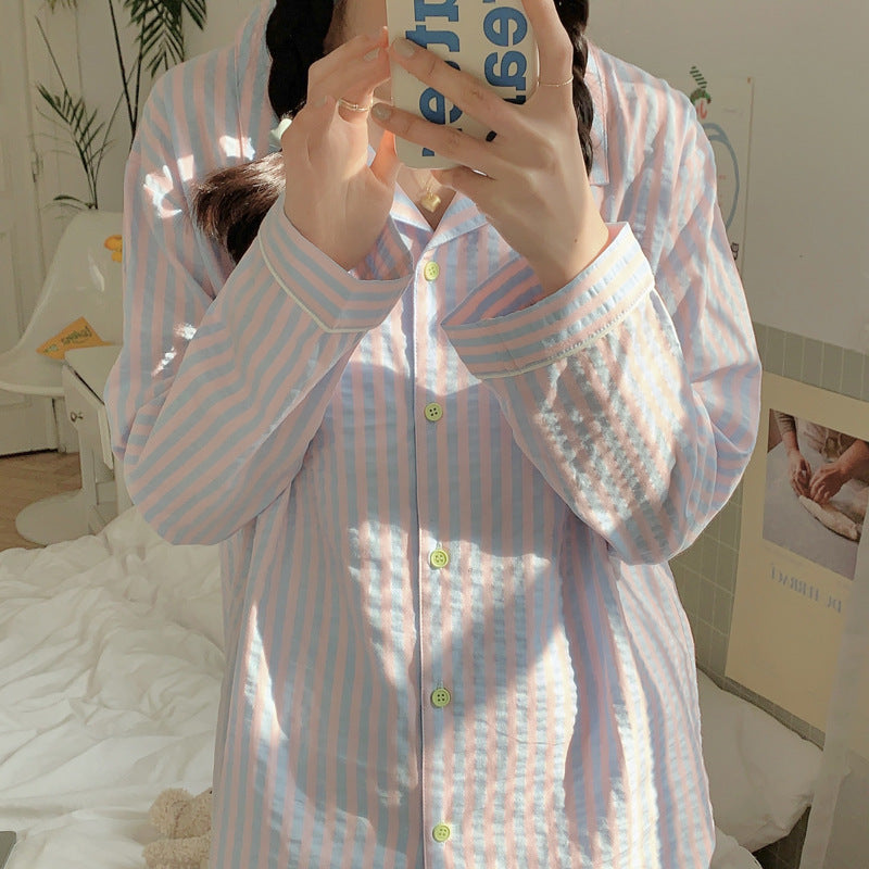 ポップカラーストライプセットアップパジャマ