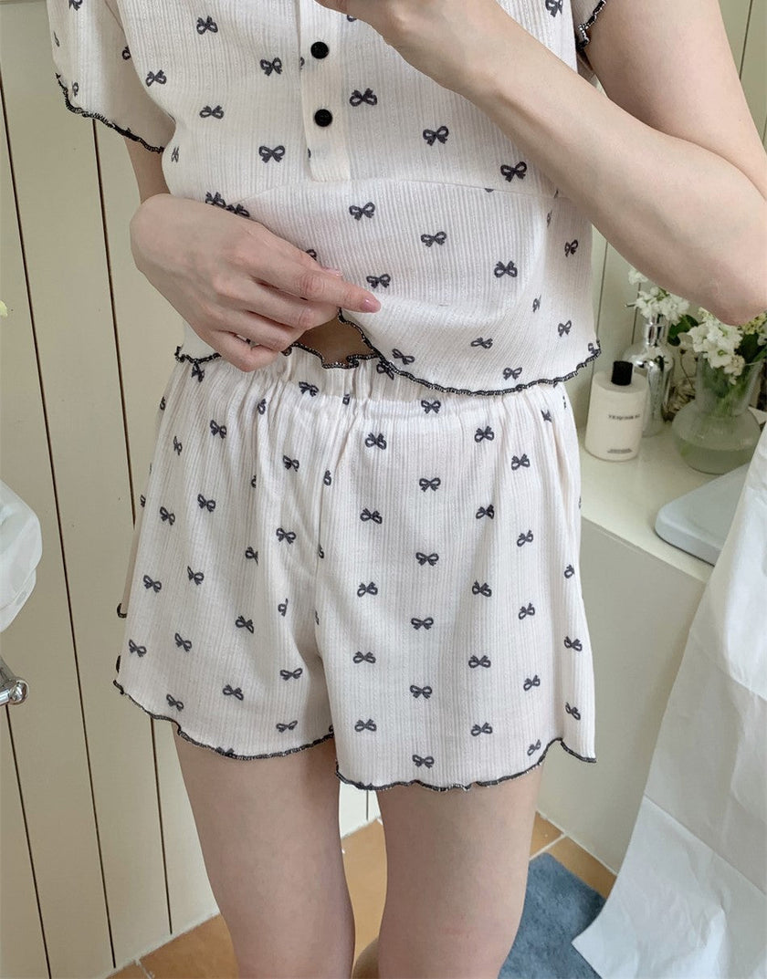 スモールリボンシャワーセットアップパジャマ