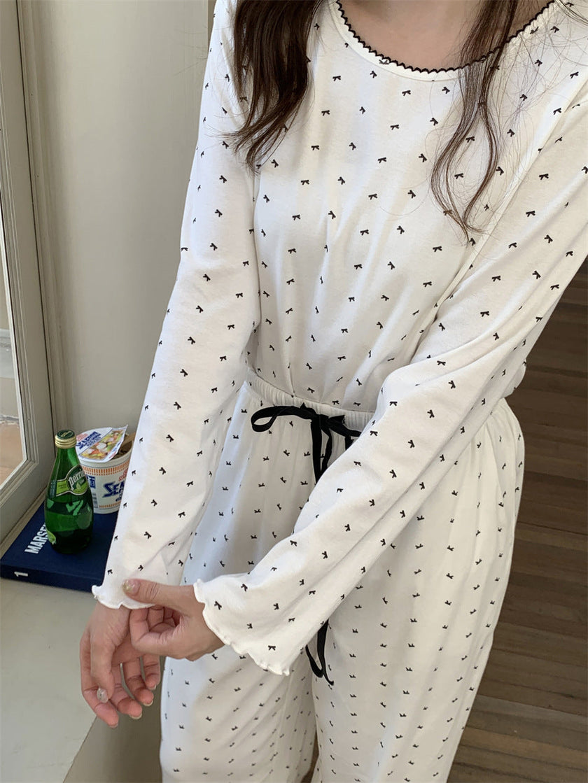 スモールリボンドットセットアップパジャマ