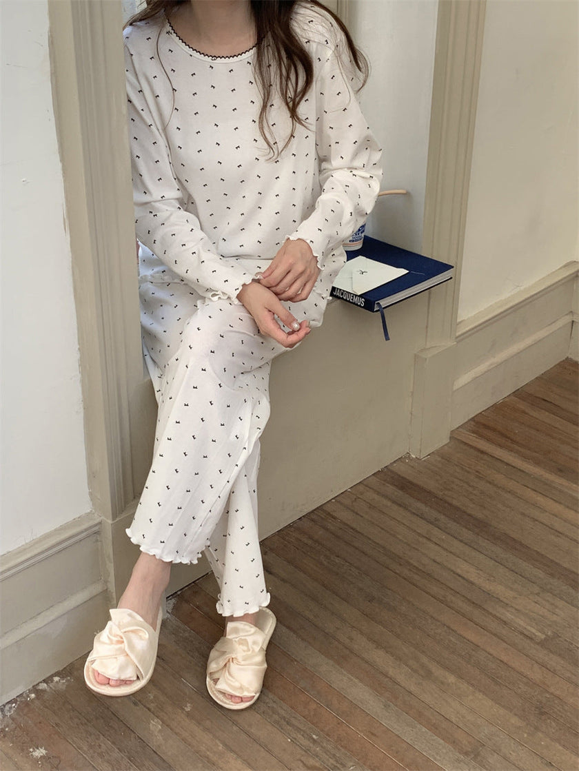 スモールリボンドットセットアップパジャマ