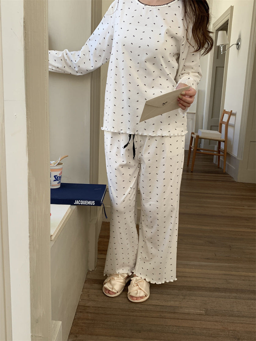 スモールリボンドットセットアップパジャマ