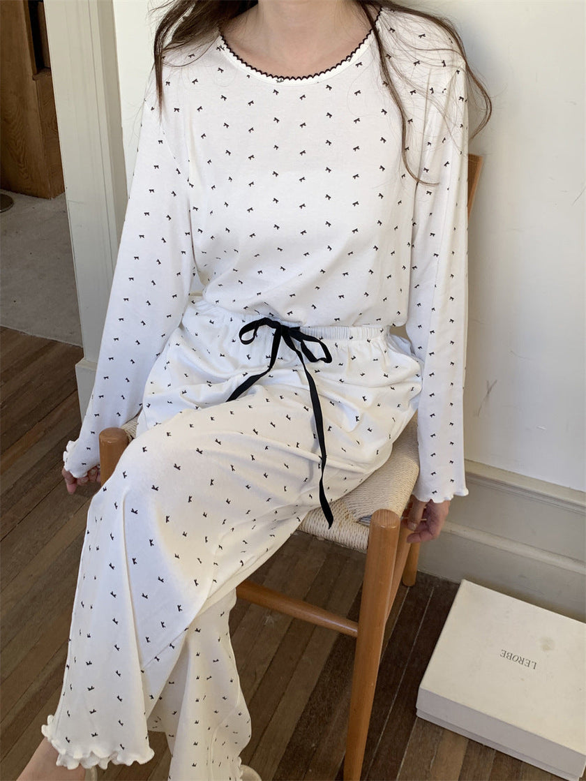 スモールリボンドットセットアップパジャマ