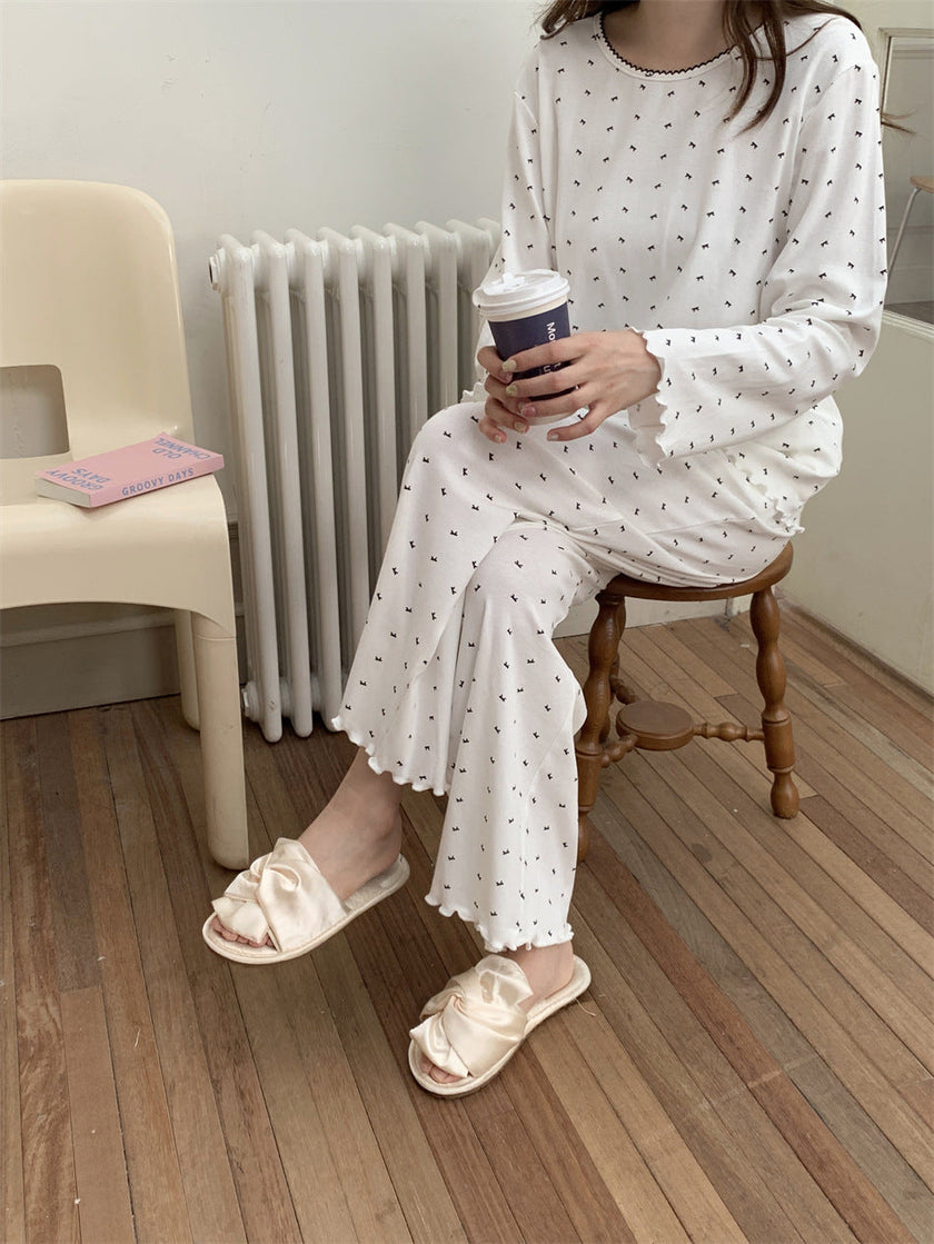 スモールリボンドットセットアップパジャマ