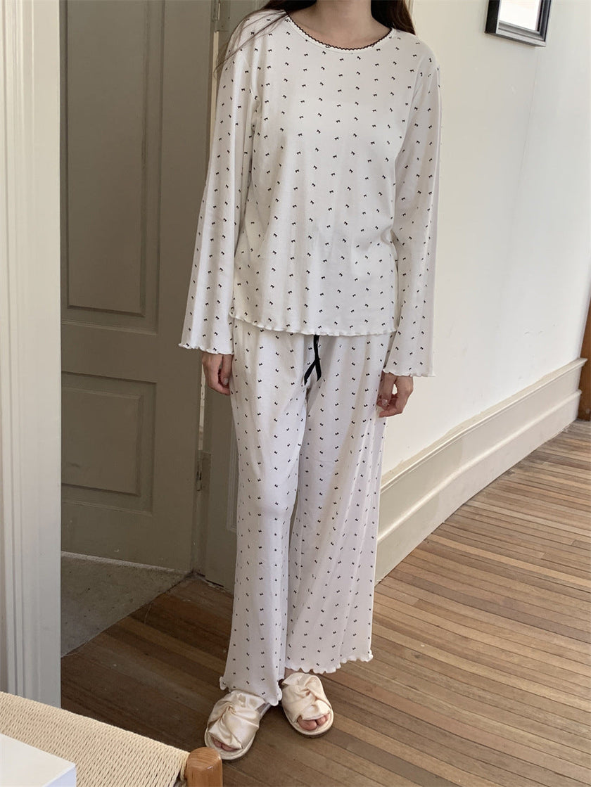スモールリボンドットセットアップパジャマ