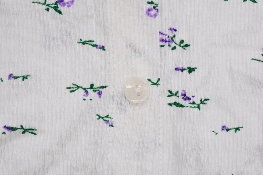 ラベンダーフラワーセットアップパジャマ