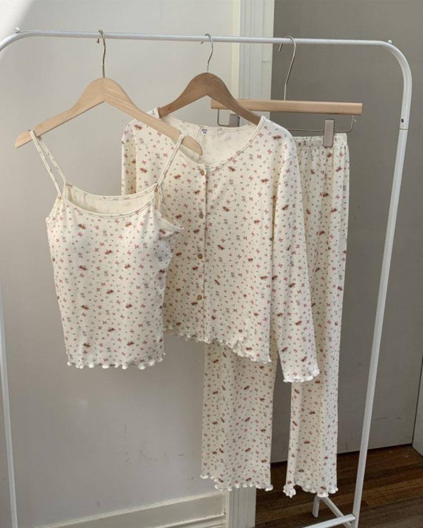 イヌネコ総柄3セットパジャマ