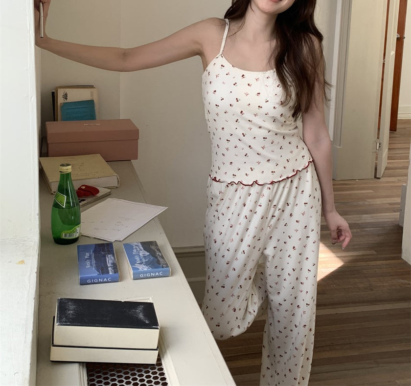 チェリーカジュアルセットアップパジャマ