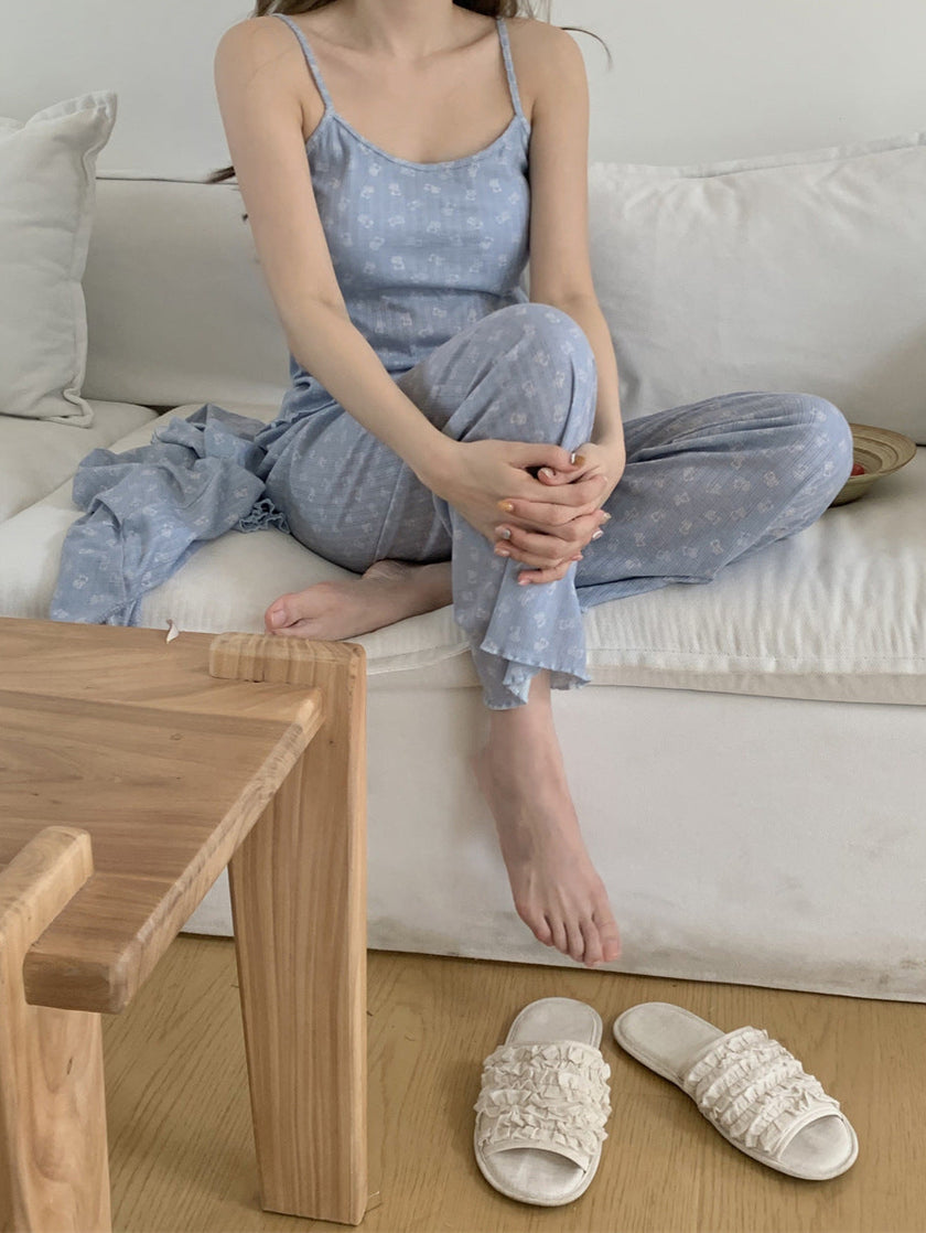 ホワイトベアシャワー3点セットアップパジャマ